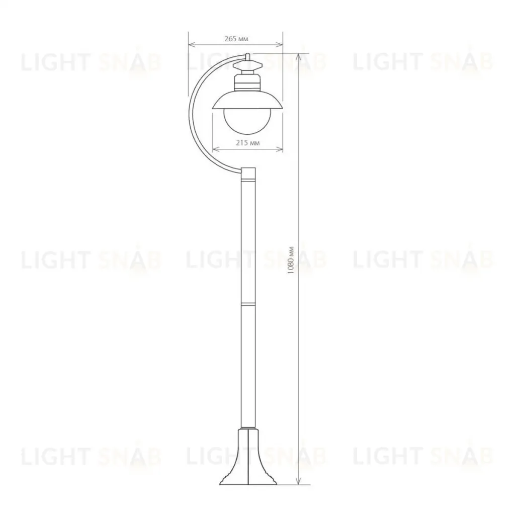 Уличный cветильник Elektrostandard Talli F GL 3002F брауни 4690389106606 a038484 4690389106606