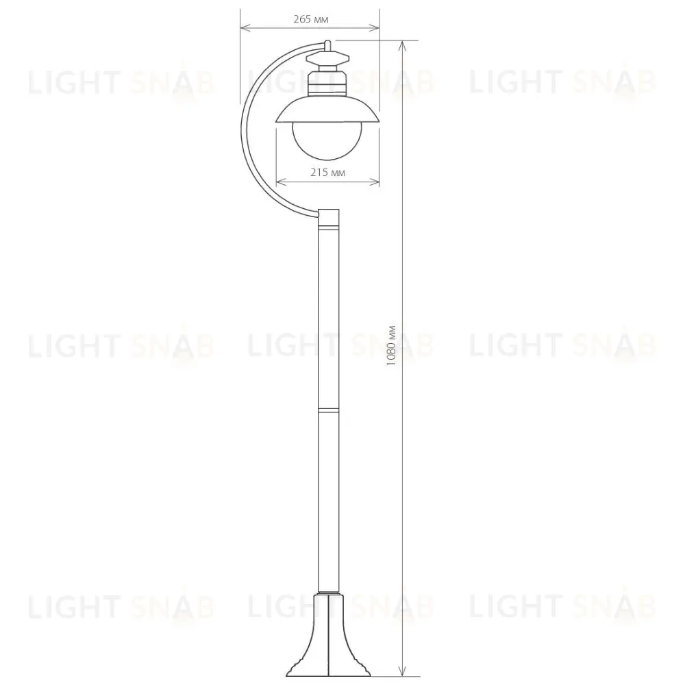 Уличный cветильник Elektrostandard Talli F GL 3002F черный 4690389106613 4690389106613