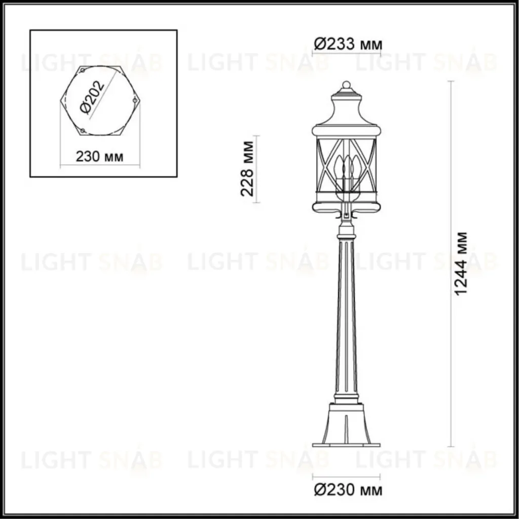 Уличный светильник Odeon Light Sation 4045/3F 4045/3F