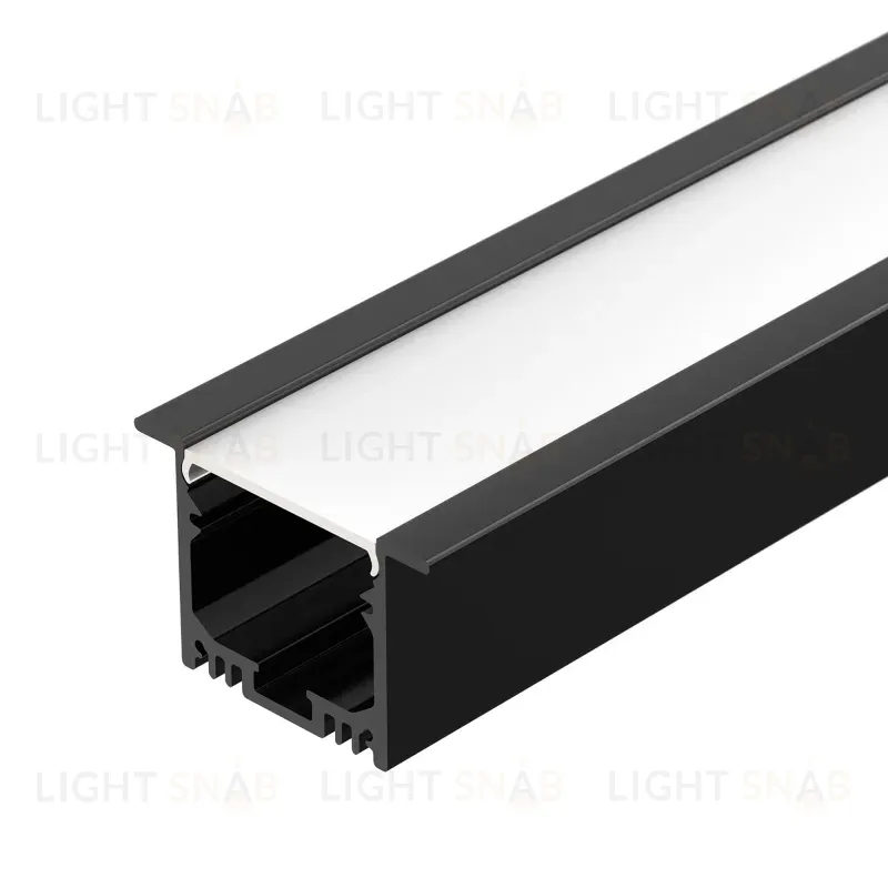 Алюминиевый профиль Arlight SL-Linia49M-F-2000 Black 036513 036513