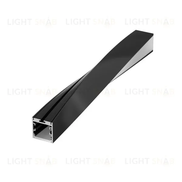 Алюминиевый профиль Arlight SL-ARC-3535-Twist90L-400 Black 032679 032679