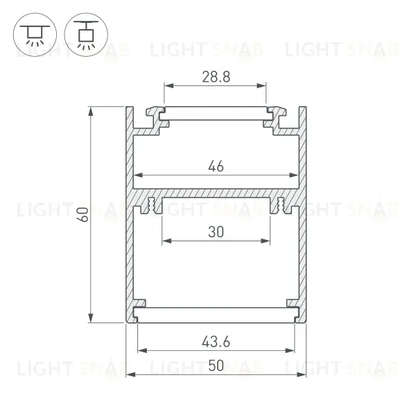 Алюминиевый профиль Arlight SL-ARC-5060-D1000-A90 Black (дуга 1 из 4) 029268 029268