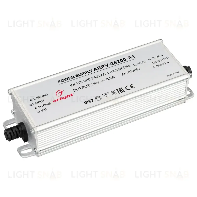 Блок питания Arlight ARPV-24200-A1 (24V, 8.3A, 200W) 033092 033092