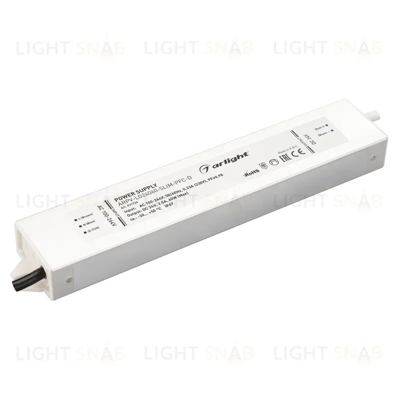 Блок питания Arlight ARPV-LG24060-Slim-PFC-D (24V, 2.5A, 60W) 031720 031720