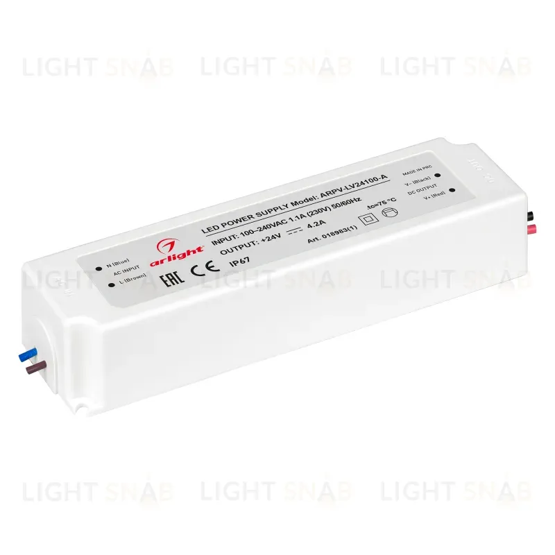 Блок питания Arlight ARPV-LV24100-A (24V, 4.2A, 100W) 018983(1) 018983(1)