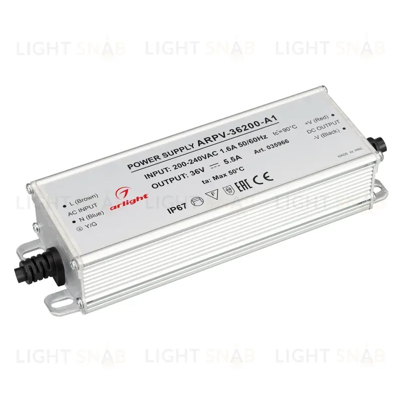 Блок питания Arlight ARPV-36200-A1 (36V, 5.55A, 200W) 035966 035966