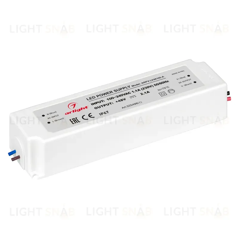 Блок питания Arlight ARPV-LV48100-A (48V, 2.1A, 100W) 025496(1) 025496(1)