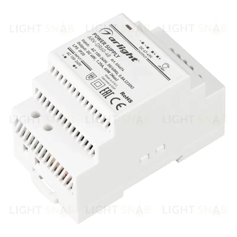 Блок питания Arlight ARV-DR60-48 (48V, 1.25A, 60W) 034676 034676