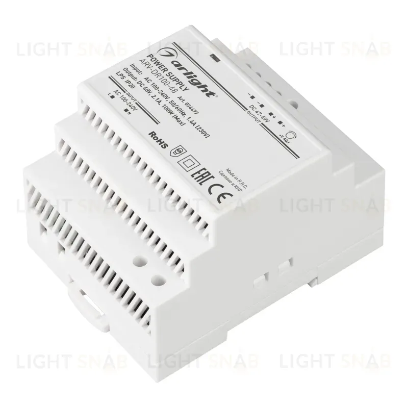 Блок питания Arlight ARV-DR100-48 (48V, 2.1A, 100W) 034677 034677