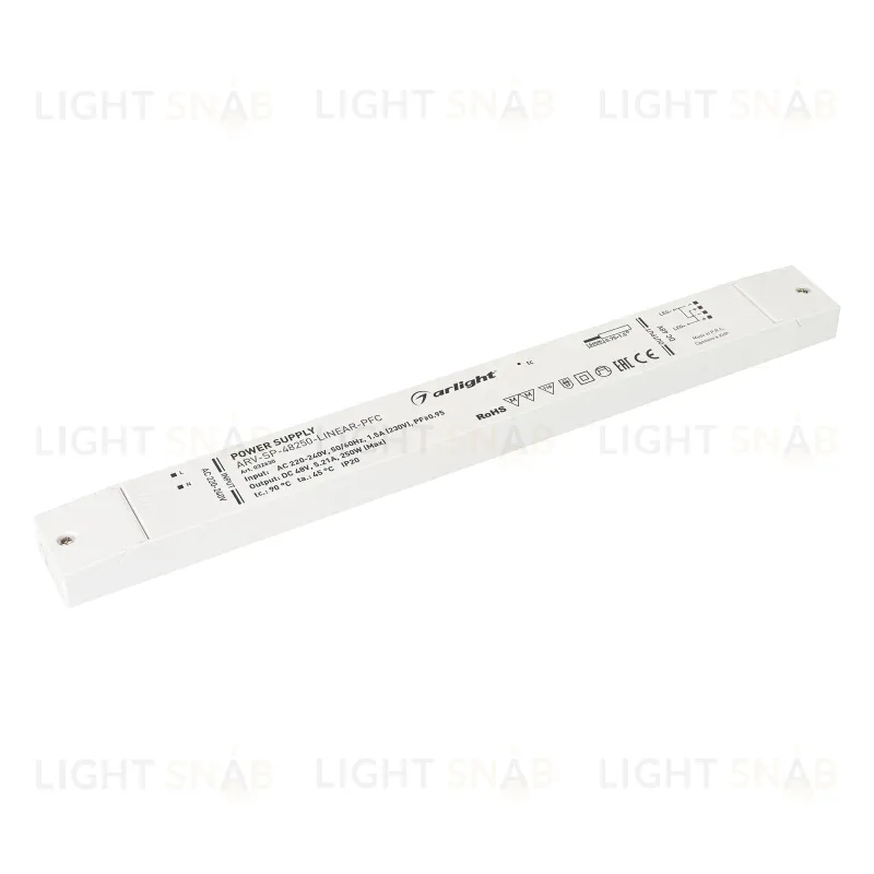 Блок питания Arlight ARV-SP-48250-Linear-PFC (48V, 5.21A, 250W) 032630 032630