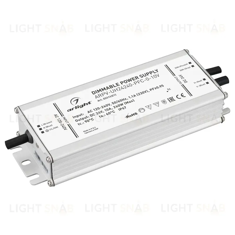 Блок питания Arlight ARPV-UH24240-PFC-0-10V (24V, 10.0A, 240W) 024143(1) 024143(1)