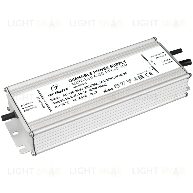 Блок питания Arlight ARPV-UH24400-PFC-0-10V (24V, 16.7A, 400W) 031043 031043