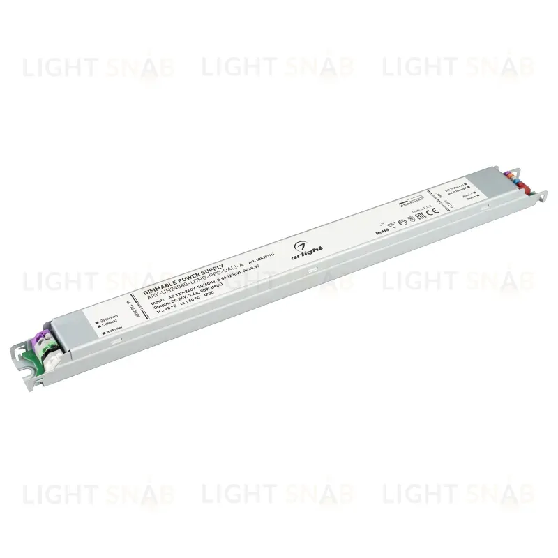 Блок питания Arlight ARV-UH24080-Long-PFC-DALI-A (24V, 3.4A, 80W) 028357(1) 028357(1)