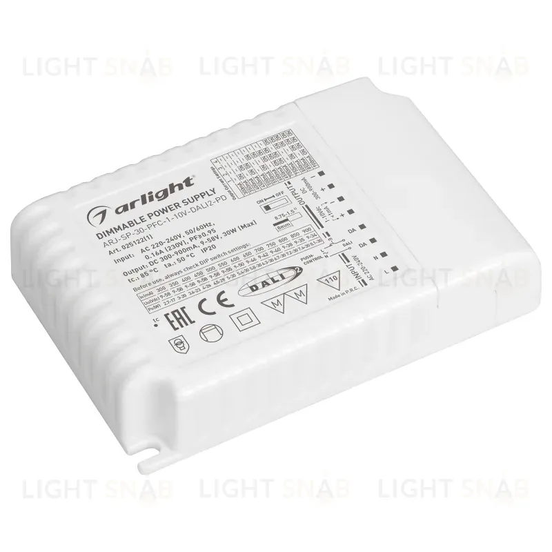 Блок питания Arlight ARJ-SP-30-PFC-1-10V-DALI2-PD (30W, 300-900mA) 025122(1) 025122(1)