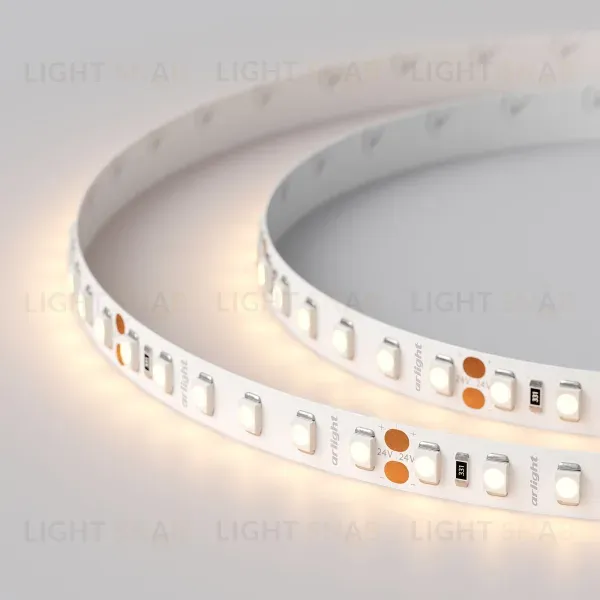 Светодиодная лента Arlight RT-A120-8mm 24V Warm2700 (9.6 W/m, IP20, 2835, 5m) 010346(2) 010346(2)