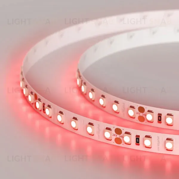 Светодиодная лента Arlight RT-A120-8mm 24V Red (9.6 W/m, IP20, 2835, 5m) 008781(2) 008781(2)