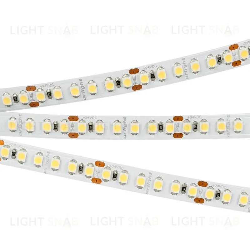 Светодиодная лента Arlight RT-A180-8mm 24V Warm2700 (14.4W/m, IP20, 3528, 5m) 017419(1) 017419(1)