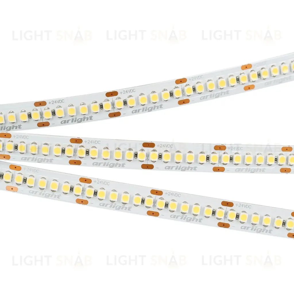 Светодиодная лента Arlight RT-A240-10mm 24V Warm2700 (19.2W/m, IP20, 3528, 5m) 017428(1) 017428(1)