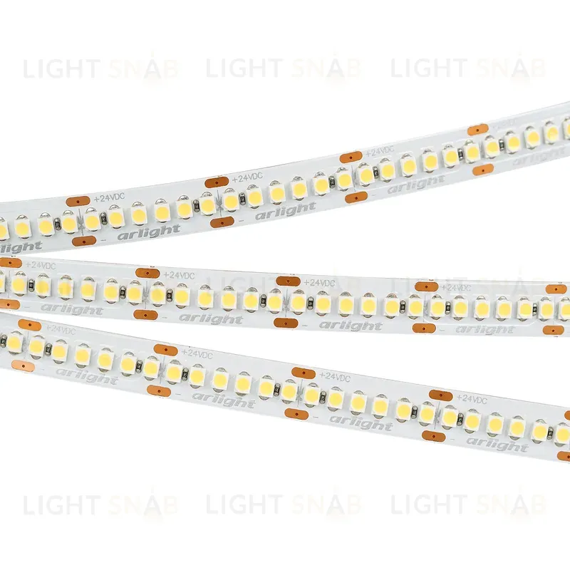 Светодиодная лента Arlight RT-A240-10mm 24V Warm3000 (19.2 W/m, IP20, 3528, 5m) 028621(2) 028621(2)