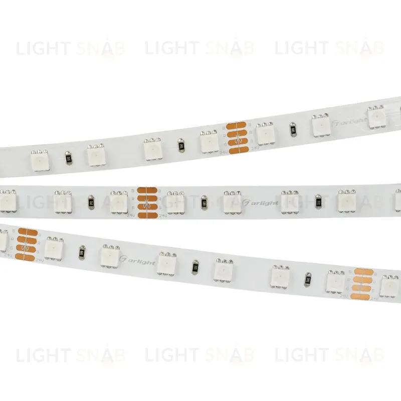 Светодиодная лента Arlight RT-B60-10mm 24V RGB (14.4 W/m, IP20, 5060, 50m) 024586(2) 024586(2)