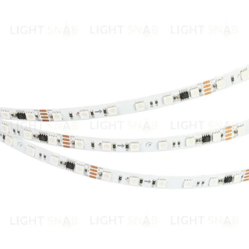 Светодиодная лента Arlight DMX-B60-10mm 24V RGB-PX6-RAM (15 W/m, IP20, 5060, 5m) 033448 033448