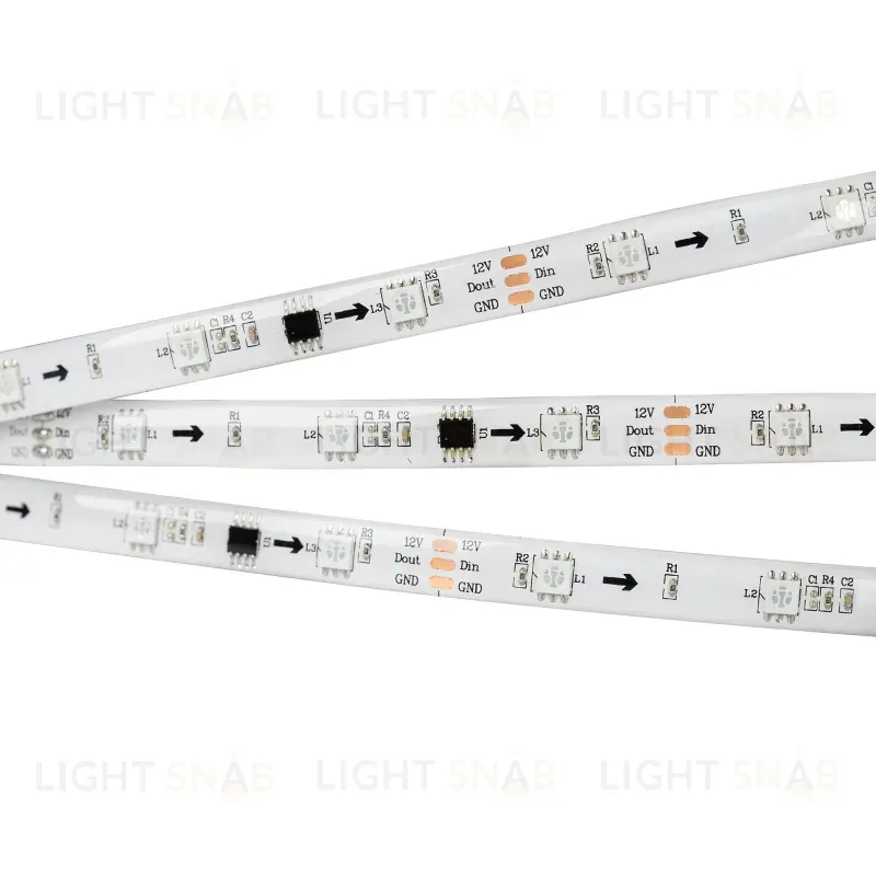 Светодиодная лента герметичная Arlight SPI-SE-B30-10mm 12V RGB-PX3 (7.2W/m, IP65, 5060, 5m) 026369(2) 026369(2)
