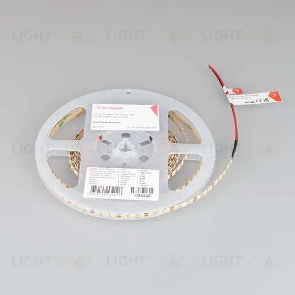 Светодиодная лента Arlight RZ-A120-6mm 12V Warm2700 (12 W/m, IP20, 2835, 5m) 036448 036448