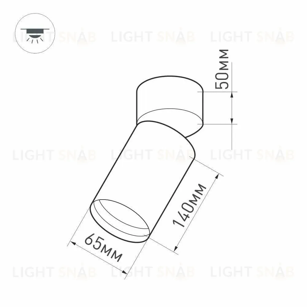 Накладной спот Arlight SP-Polo-Surface-Flap-R65-8W Warm3000 027530 027530