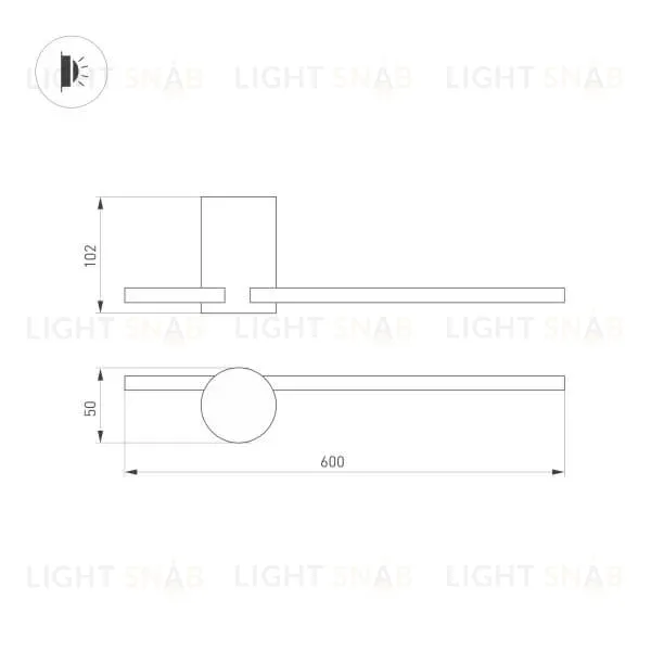 Настенный светильник Arlight SP-Vinci-S600x55-7W Day4000 034170 034170
