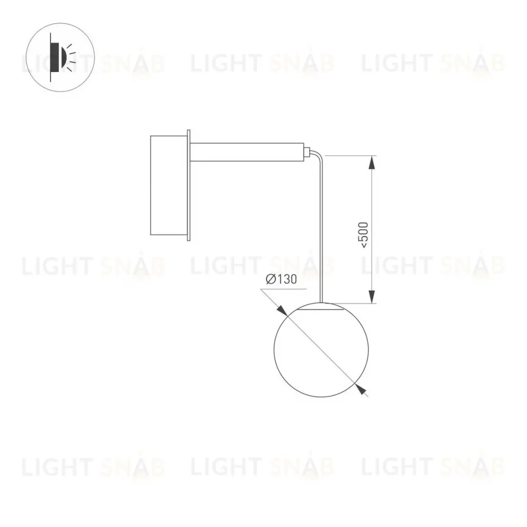 Бра Arlight SP-Beads-Wall-Hang-R130-6W Day4000 037065 037065