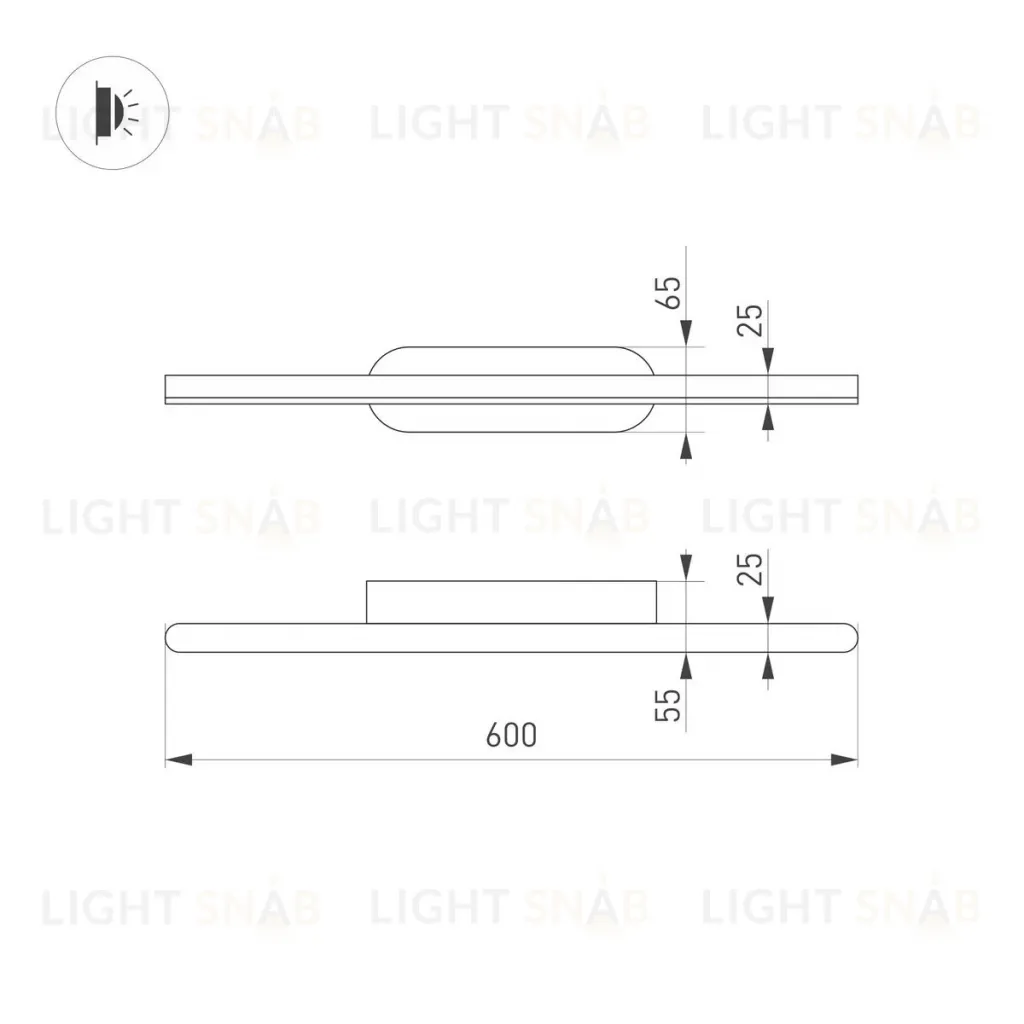 Подсветка для зеркал Arlight SP-Tenero-S600x45-13W Day4000 037466 037466