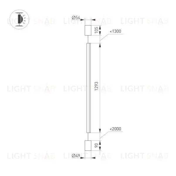 Подвесной светильник Arlight SP-Taboo-Floor-S1300-14W Warm3000 036116 036116