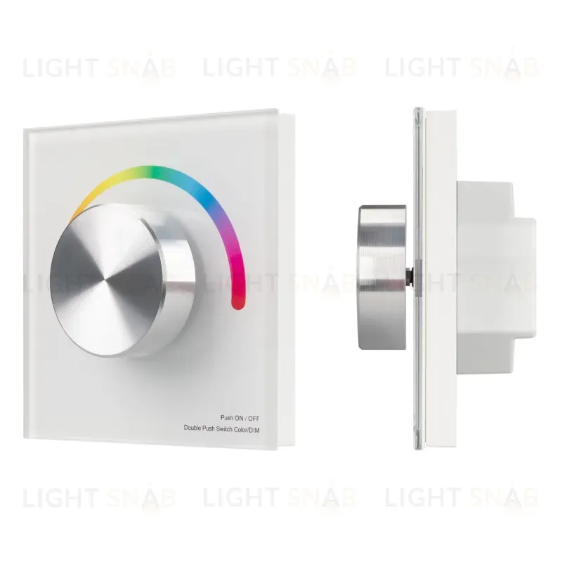 Панель Arlight Smart-P8-RGB-G-IN White (12-24V, 3x4A, Rotary, 2.4G) 033764 033764