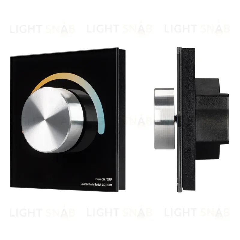 Панель Arlight Smart-P20-Mix-G-IN Black (12-24V, 4x3A, Rotary, 2.4G) 033762 033762