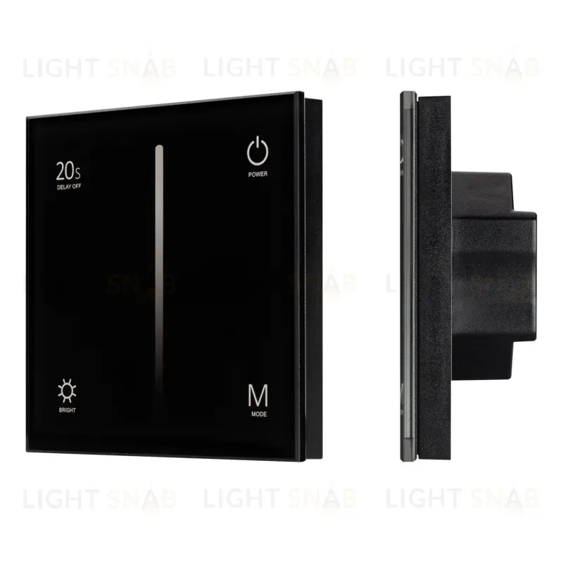 Панель Arlight Smart-P6-Dim-G-IN Black (12-24V, 4x3A, Sens, 2.4G) 034780 034780