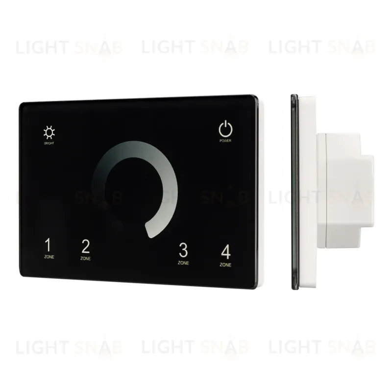 Панель Arlight Sens Smart-P79-Dim Black (230V, 4 зоны, 2.4G) 028399 028399