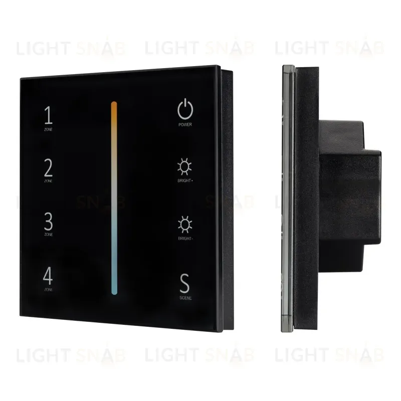Панель Arlight Sens Smart-P43-Mix Black (230V, 4 зоны, 2.4G) 028137 028137
