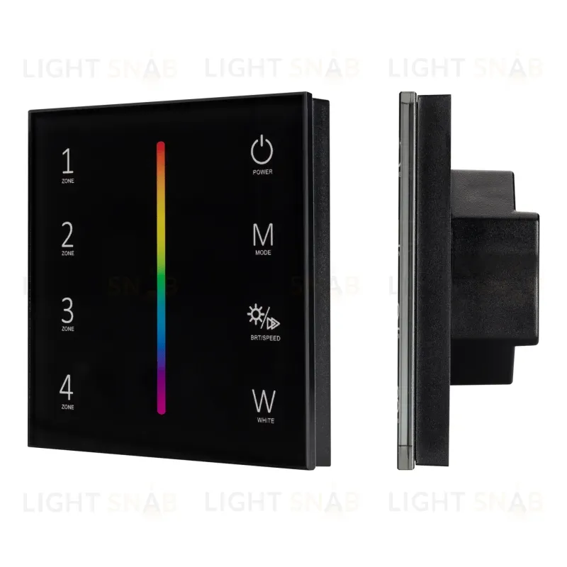 Панель Arlight Sens Smart-P30-RGBW Black (230V, 4 зоны, 2.4G) 027104 027104
