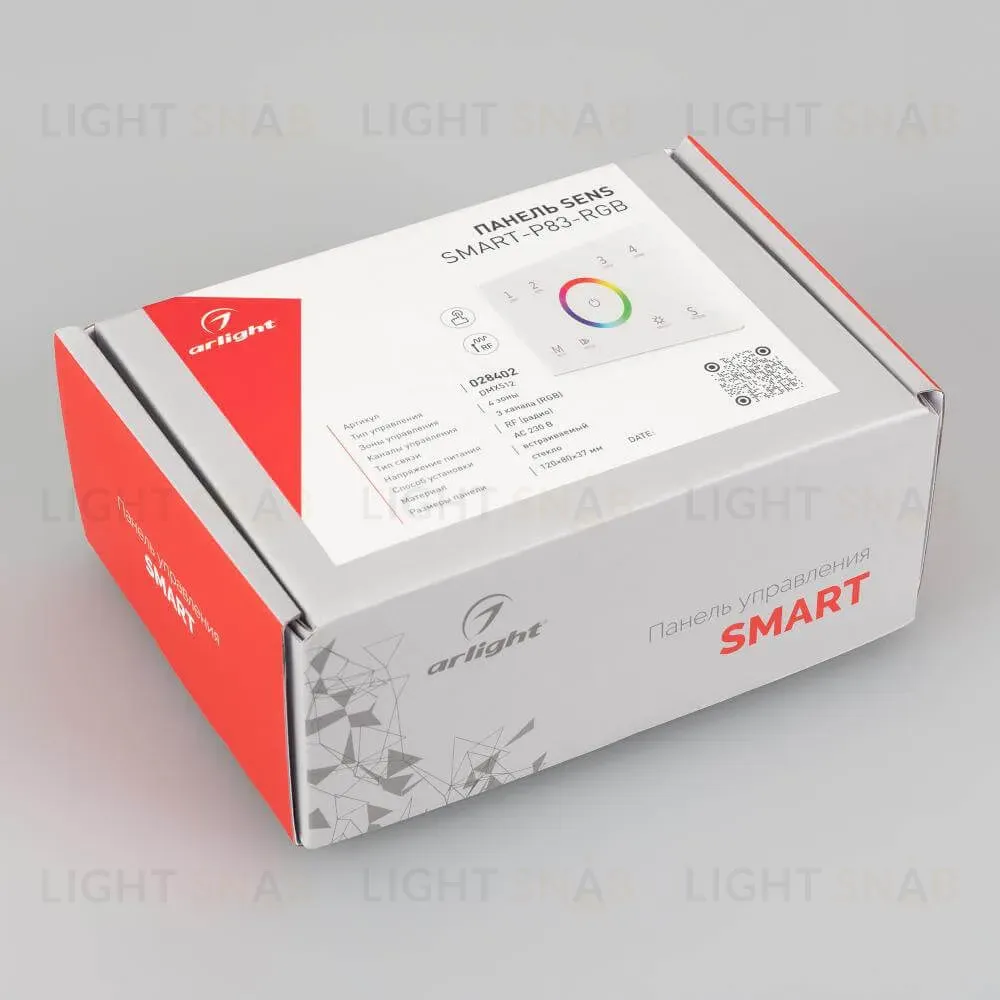 Панель Arlight Sens Smart-P83-RGB White (230V, 4 зоны, 2.4G) 028402 028402