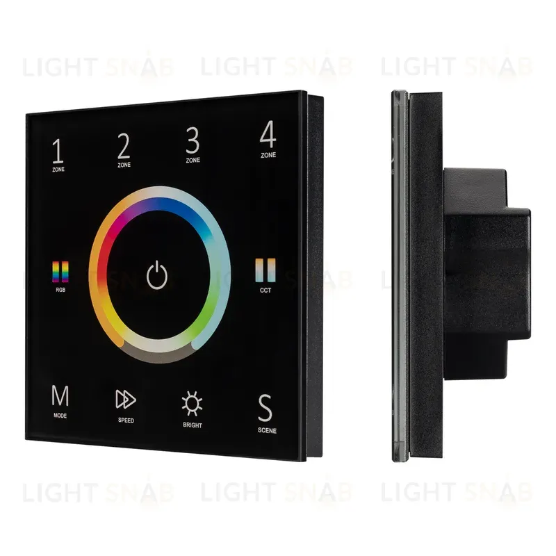 Панель Arlight Sens Smart-P67-Multi Black (230V, 4 зоны, 2.4G) 028322 028322