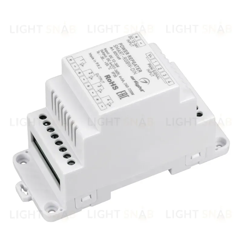 Усилитель Arlight Smart-RGBW-Din (12-36V, 4x5A) 025169 025169