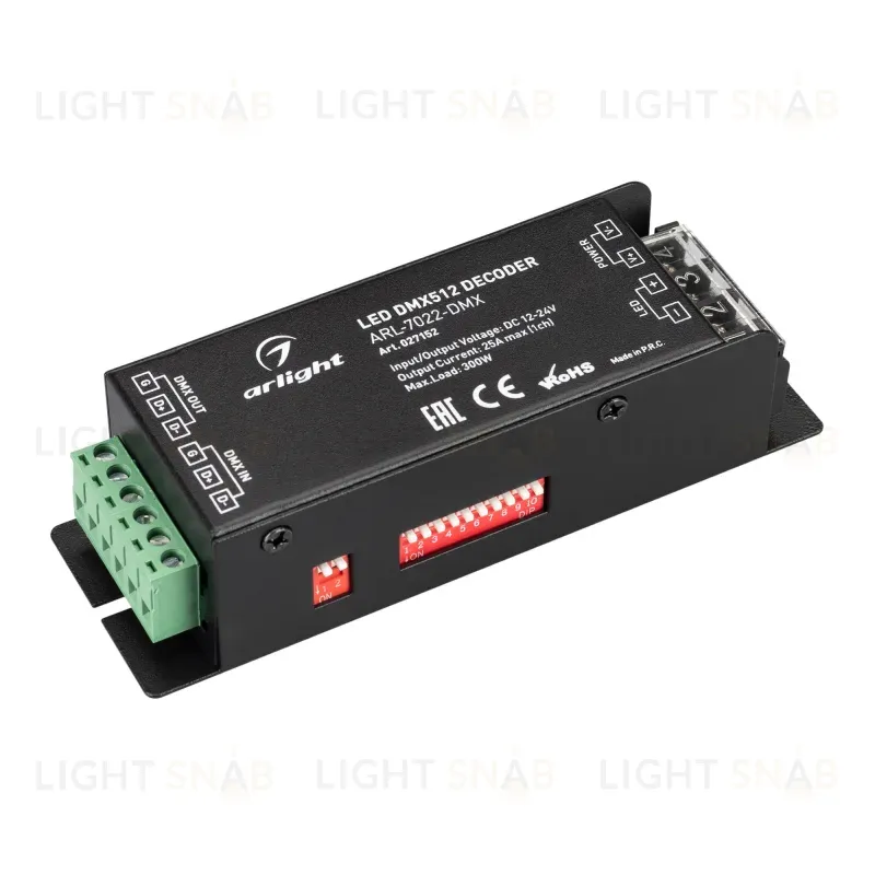 Декодер Arlight ARL-7022-DMX (12-24V, 1x25A, DMX512) 027152 027152
