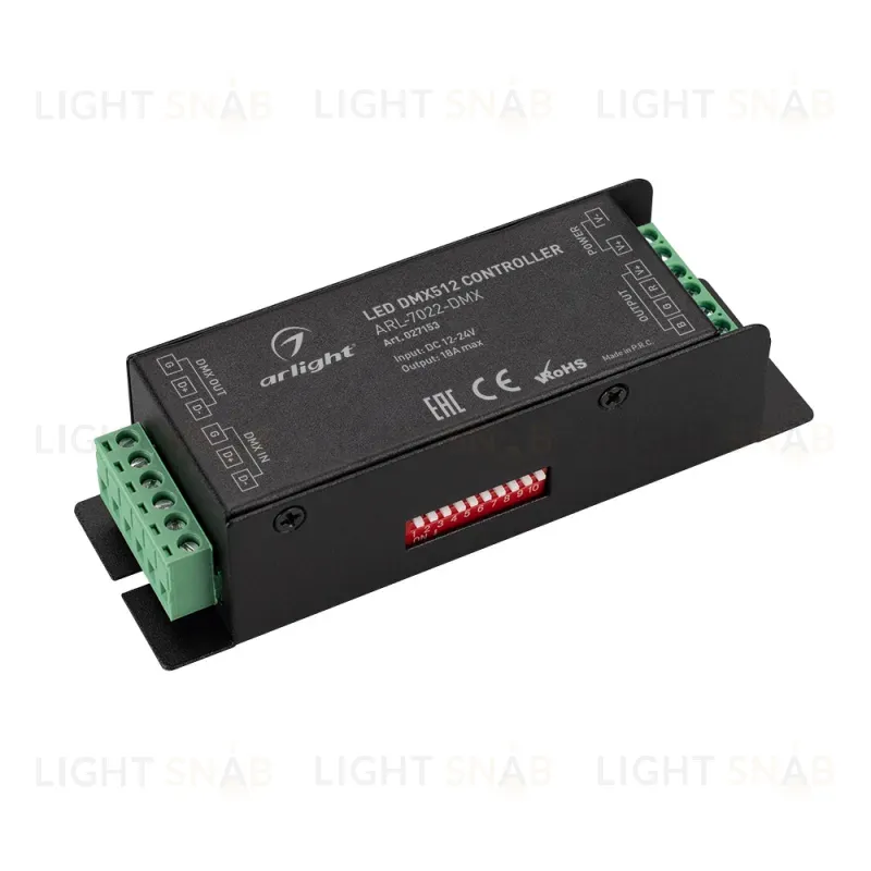 Декодер Arlight ARL-7022-DMX (12-24V, 3x6A, DMX512) 027153 027153