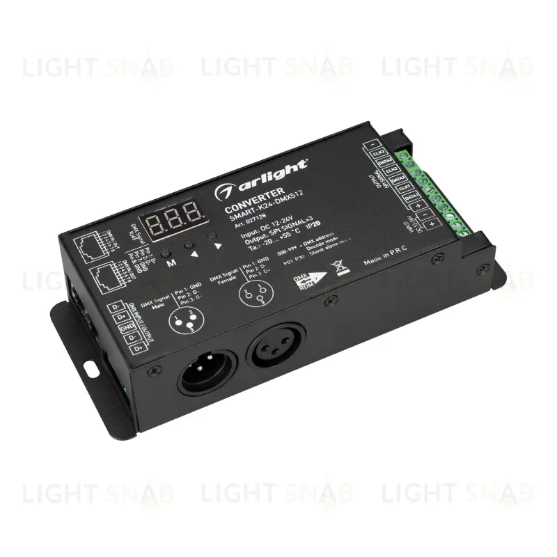 Конвертер Arlight Smart-K24-DMX512 (12-24V, SPI, 2.4G) 027128 027128