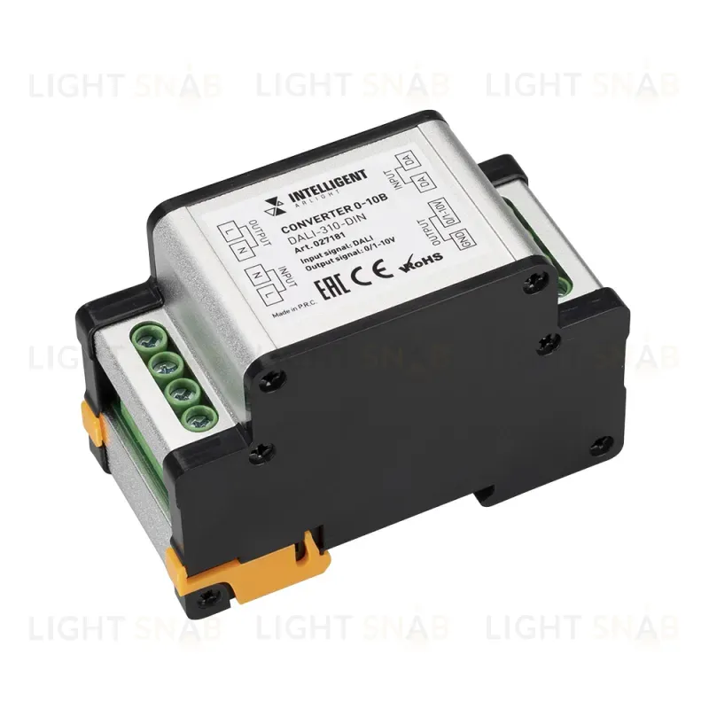 Конвертер Arlight 0-10В Dali-310-Din (AC 230V, Dali, 0-10) 027181 027181