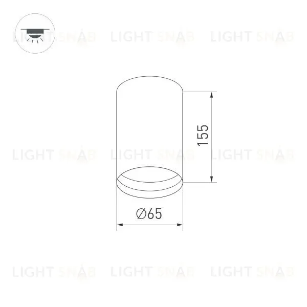 Корпус накладного светильника Arlight SP-Polo-Surface-R65 024220(1) 024220(1)