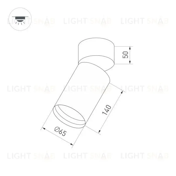 Корпус накладного светильника Arlight SP-Polo-Surface-Flap-R65 024383(1) 024383(1)