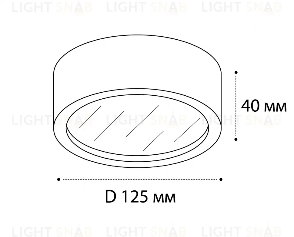 Потолочный светодиодный светильник Italline M04-525-125 black 4000K M04-525-125 black 4000K