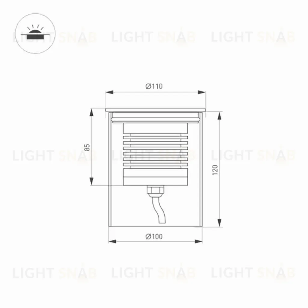 Ландшафтный светильник Arlight LTD-Ground-R110-15W Day4000 033578 033578