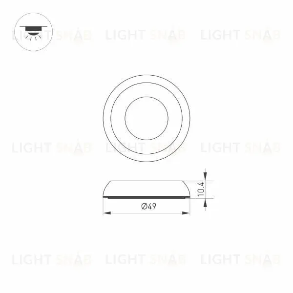 Накладка Arlight ART-Deck-Cap-Dome-R50 024932 024932